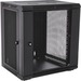 V7 12U Rack Wall Mount Vented Enclosure - For LAN Switch, Patch Panel - 12U Rack Height x 19" Rack Width x 15.35" Rack Depth - Wall Mountable - Black - Cold-rolled Steel (CRS) - 200 lb Maximum Weight Capacity