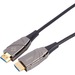 Black Box High-Speed HDMI 2.0 Active Optical Cable (AOC) - 98.43 ft Fiber Optic A/V Cable for Audio/Video Device, Transmitter, Receiver, Video Extender - First End: 1 x HDMI 2.0 Digital Audio/Video - Male - Second End: 1 x HDMI 2.0 Digital Audio/Video - M