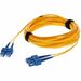 AddOn 1m SC (Male) to SC (Male) Yellow OS2 Duplex Fiber TAA Compliant OFNR (Riser-Rated) Patch Cable - 100% compatible and guaranteed to work
