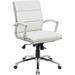 [Chair/Seat Type, Executive Chair], [Seat Color, White], [Frame Color, Chrome]