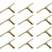 Ettore Brass Squeegee - Rubber Blade - Lightweight, Changeable Blade, Streak-free - Brass