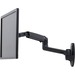 Ergotron Wall Mount for Monitor - Matte Black - 34" Screen Support - 24.91 lb Load Capacity