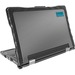 Gumdrop DropTech Lenovo 300e Chromebook Case MediaTek Gen2 - For Lenovo Chromebook - Black, Clear - Drop Resistant, Shock Resistant - Silicone, Polycarbonate