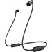 Sony WI-C310 Wireless In-Ear Headphones (Black) - Stereo - Wireless - Bluetooth - 30 ft - 20 Hz - 20 kHz - Behind-the-neck, Earbud - Binaural - In-ear - Black