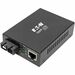 Tripp Lite SC Singlemode Fiber to Gbe Media Converter POE+ 10/100/1000 20KM - 1 x Network (RJ-45) - 1 x SC Ports - DuplexSC Port - Single-mode - Gigabit Ethernet - 10/100/1000Base-T, 1000Base-X