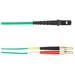 Black Box Colored Fiber OM3 50/125 Multimode Fiber Optic Patch Cable - LSZH - 9.84 ft Fiber Optic Network Cable for Network Device - First End: 1 x MT-RJ Network - Male - Second End: 2 x LC Network - Male - 10 Gbit/s - Patch Cable - LSZH, Riser - 50/125 &