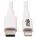 Tripp Lite Lightning to USB C Sync / Charging Cable Apple iPhone iPad 3ft 3' - 3 ft Lightning/USB Data Transfer Cable for iPhone, iPad, iPod, MacBook, Chromebook, Wall Charger, External Hard Drive, iPad mini, iPad Air, iPod touch, iPad Pro - First End: 1 