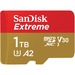 SanDisk Extreme 1 TB UHS-I microSD - 160 MB/s Read - 90 MB/s Write - Lifetime Warranty