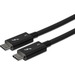 StarTech.com 2.6ft (80cm) Thunderbolt 3 Cable, 40Gbps, 100W PD, 4K/5K Video, Thunderbolt-Certified, Compatible w/ TB4/USB 3.2/DisplayPort - 2.6ft (80cm) Passive Thunderbolt 3 cable - Delivers consistent 40 Gbps performance - Compatible with TB4, USB4/USB-