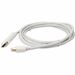 AddOn 6ft Mini-DisplayPort Male to HDMI Male White Cable For Resolution Up to 2560x1600 (WQXGA) - 6 ft HDMI/Mini DisplayPort A/V Cable for Audio/Video Device - First End: 1 x Mini DisplayPort Digital Audio/Video - Male - Second End: 1 x HDMI Digital Audio