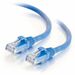 Quiktron 7ft Q-Series Cat6a Snagless (UTP) Ethernet Network Patch Cable, CM Rated - Blue - 7 ft Category 6a Network Cable for Network Device - First End: 1 x RJ-45 Network - Male - Second End: 1 x RJ-45 Network - Male - Patch Cable - Gold Plated Connector