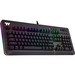 Tt eSPORTS Level 20 RGB Razer Green Gaming Keyboard - Cable Connectivity - USB Interface - RGB LED Volume Control, Multimedia, Skip, Play/Pause, Mute Hot Key(s) - Mechanical Keyswitch - Black