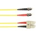 Black Box Fiber Optic Duplex Patch Network Cable - 6.50 ft Fiber Optic Network Cable for Network Device - First End: 2 x ST Network - Male - Second End: 2 x SC Network - Male - 1 Gbit/s - Patch Cable - OFNR - 50/125 µm - Yellow - TAA Compliant