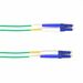 Black Box Fiber Optic Duplex Patch Network Cable - 13.10 ft Fiber Optic Network Cable for Network Device - First End: 2 x LC Network - Male - Second End: 2 x LC Network - Male - 1 Gbit/s - Patch Cable - OFNP - 9/125 µm - Green - TAA Compliant