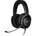 Corsair HS35 Stereo Gaming Headset - Carbon - Stereo - Mini-phone (3.5mm) - Wired - 32 Ohm - 20 Hz - 20 kHz - Over-the-head - Binaural - Circumaural - 5.91 ft Cable - Uni-directional, Noise Cancelling Microphone - Carbon