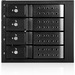 iStarUSA BPN-DE340HD Drive Enclosure for 5.25" - Serial ATA/600 Host Interface Internal - Black - Hot Swappable Bays - 4 x HDD Supported - 4 x Total Bay - 4 x 3.5" Bay - Aluminum