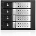 iStarUSA BPN-DE340HD Drive Enclosure for 5.25" - Serial ATA/600 Host Interface Internal - Black, Silver - Hot Swappable Bays - 4 x HDD Supported - 4 x Total Bay - 4 x 3.5" Bay - Aluminum