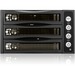 iStarUSA BPU-230HD Drive Enclosure for 5.25" - Serial ATA/600 Host Interface Internal - Black - Hot Swappable Bays - 3 x HDD Supported - 3 x SSD Supported - 3 x Total Bay - 3 x 2.5"/3.5" Bay - Aluminum, Plastic