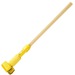 Rubbermaid Commercial Gripper Wet Mop 60" Hardwood Handle - 60" Length - Yellow - Hardwood - 1 Each