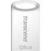 Transcend 128GB JetFlash 710 USB 3.1 Type A Flash Drive - 128 GB - USB 3.1 Type A - Silver - 1 / Pack