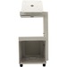 Star Micronics mUnite POS Tablet Stands - 14.8" Height x 6.3" Width x 8.5" Depth - Countertop - Stainless Steel - White