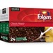 Folger K-Cup Classic Roast Coffee - Compatible with Keurig K-Cup Brewer - Medium - Per Pod - 24 / Box