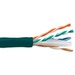 ENET Cat.5e Network Cable - 1000 ft Category 5e Network Cable for Network Device - First End: Bare Wire - Second End: Bare Wire - 24 AWG - Green