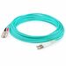 AddOn 40m LC (Male) to SC (Male) Straight Aqua OM4 Duplex LSZH Fiber Patch Cable - 100% compatible and guaranteed to work