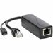 Eaton Tripp Lite Series PoE to USB Micro-B and RJ45 Active Splitter - 802.af, 48V to 5V 1A, Up to 328.08 ft. (100 m) - 328 ft Maximum Operating Distance - Network (RJ-45) - USB