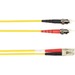Black Box Fiber Optic Patch Network Cable - 6.50 ft Fiber Optic Network Cable for Network Device - First End: ST Network - Male - Second End: LC Network - Male - Patch Cable - LSZH - Yellow