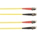 Black Box Fiber Optic Patch Network Cable - 9.80 ft Fiber Optic Network Cable for Network Device - First End: ST Network - Male - Second End: ST Network - Male - Patch Cable - OFNP - 9/125 µm - Yellow