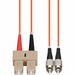 AddOn 6m SC (Male) to FC (Male) Orange OM1 Duplex Fiber TAA Compliant OFNR (Riser-Rated) Patch Cable - 100% compatible and guaranteed to work
