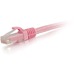 C2G 1ft Cat6a Snagless Unshielded (UTP) Network Patch Ethernet Cable-Pink - 1 ft Category 6a Network Cable for Network Adapter, Hub, Switch, Router, Modem, Patch Panel, Network Device - First End: 1 x RJ-45 Network - Male - Second End: 1 x RJ-45 Network -