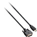 V7 Black Video Cable HDMI Male to DVI-D Male 2m 6.6ft - 6.56 ft DVI-D/HDMI Video Cable for Video Device - First End: 1 x 19-pin HDMI Type A Digital Audio/Video - Male - Second End: 1 x DVI Digital Video - Male - Shielding - 30 AWG - Black