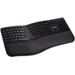 Kensington Pro Fit Ergo Wireless Keyboard-Black - Wireless Connectivity - Bluetooth/RF - 2.40 GHz - USB Interface - Black