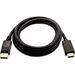 V7 Black Video Cable DisplayPort Male to HDMI Male 3m 10ft - 9.84 ft DisplayPort/HDMI A/V Cable for PC, Monitor, Projector, Audio/Video Device - First End: 1 x DisplayPort Digital Audio/Video - Male - Second End: 1 x HDMI Digital Audio/Video - Male - 21.6
