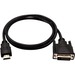 V7 Black Video Cable HDMI Male to DVI-D Male 1m 3.3ft - 3.28 ft DVI-D/HDMI Video Cable for Video Device - First End: 1 x DVI-D (Dual-Link) Digital Video - Male - Second End: 1 x HDMI Type A Digital Audio/Video - Male - Shielding - 30 AWG - Black