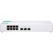 QNAP QSW-308S Ethernet Switch - 8 Ports - 2 Layer Supported - Modular - Twisted Pair, Optical Fiber - Desktop - 2 Year Limited Warranty