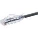 Netpatibles ClearFit Cat.5e Patch Network Cable - 100 ft Category 5e Network Cable for Network Device - First End: 1 x RJ-45 Network - Male - Second End: 1 x RJ-45 Network - Male - Patch Cable - Black