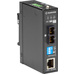 Black Box LMC280 Series Fast Ethernet Industrial Media Converter - Multimode SC - 1 x Network (RJ-45) - 1 x SC Ports - DuplexSC Port - Multi-mode - Fast Ethernet - 10/100Base-T, 100Base-FX - 1.24 Mile - DC - Rail-mountable, Wall Mountable - TAA Compliant