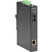 Black Box LGC280 Series Gigabit Industrial Media Converter - Single-Mode SC - 1 x Network (RJ-45) - 1 x SC Ports - DuplexSC Port - Single-mode - Gigabit Ethernet - 10/100/1000Base-T, 1000Base-X - 6.21 Mile - DC - Rail-mountable, Wall Mountable - TAA Compl