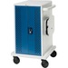 Bretford Core M Cart - 3 Shelf - 4 Casters - 5" Caster Size - Steel - 25.3" Width x 26.5" Depth x 41.4" Height - Pacific Blue - For 36 Devices