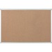 Bi-silque Ayda Cork Bulletin Board - 0.50" Height x 18" Width x 24" Depth - Cork Surface - Self-healing, Durable, Resilient, Heavy-gauge - Aluminum Frame - 1 Each