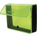 Lion EXPAND-N-FILE Letter File Wallet - 8 1/2" x 11" - 3" Expansion - Canvas, Polypropylene - Transparent Green - 1 Each