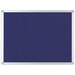 Bi-silque Ayda Fabric 24"W Bulletin Board - Blue Fabric Surface - Tackable, Sleek Style, Robust - 1 Each - 0.5" x 24"
