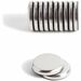 U Brands High Energy Brushed Metal Magnets for Glass Dry Erase Boards, 1.25" , Silver, 12-Count (2911U00-12) - 1.25" Diameter - Round - Durable - 12 - Brushed Metal