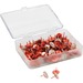 U Brands Metal Thumbtacks, Marble with Rose Gold Prong, 100-Count (3090U06-24) - 0.38" Shank - 0.44" Head - for Bulletin Board, Cubicle, Corkboard, Notice Board, Maps, Poster, Office, Classroom, Foam Board, Paper, Message, ... - Sturdy, Round Head, Reusab