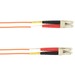 Black Box Fiber Optic Duplex Patch Network Cable - 32.80 ft Fiber Optic Network Cable for Network Device - First End: 2 x LC Network - Male - Second End: 2 x LC Network - Male - 10 Gbit/s - Patch Cable - OFNP - 50/125 µm - Orange - TAA Compliant
