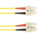 Black Box Colored Fiber OM3 50/125 Multimode Fiber Optic Patch Cable - LSZH - 6.56 ft Fiber Optic Network Cable - 1 Gbit/s - Patch Cable - LSZH - Yellow