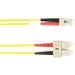 Black Box Fiber Optic Duplex Patch Network Cable - 13.10 ft Fiber Optic Network Cable for Network Device - First End: 2 x SC Network - Male - Second End: 2 x LC Network - Male - 10 Gbit/s - Patch Cable - LSZH - 50/125 µm - Yellow - TAA Compliant